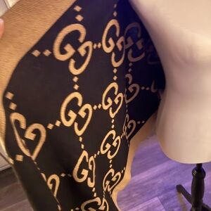 Gucci Brown and White Logo Accessory